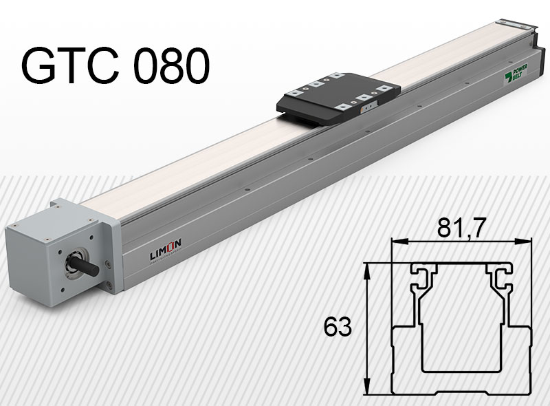 GTC 080 typ<br />max zaťaženie 15kg*<br />Zdvih: 50-1500mm